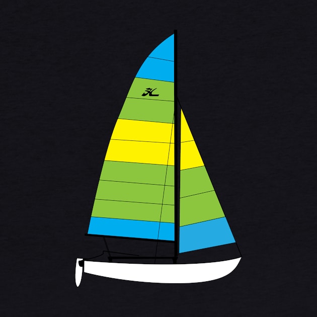 Hobie 16 Catamaran Sailboat by CHBB